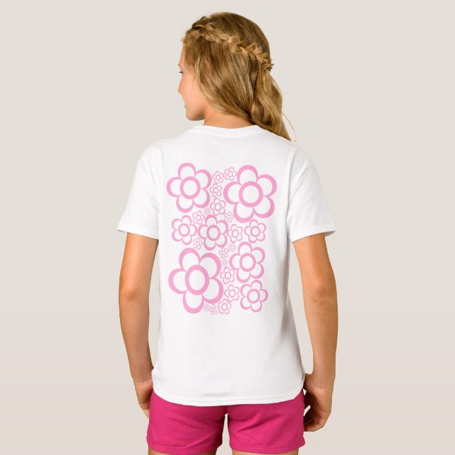 Flower Pattern – Floral Design for Nature Lovers T-Shirt (Back Full)