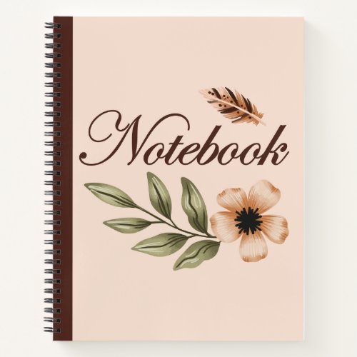 Flower Pattern Floral Notebook Journal For Women