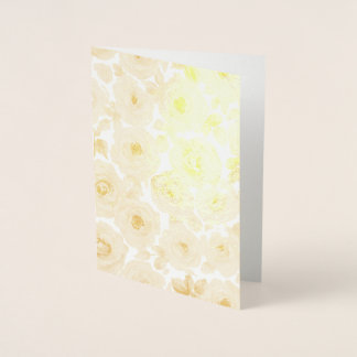 Flower Pattern Foil Card