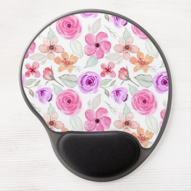 Flower pattern gel mouse pad (Front)