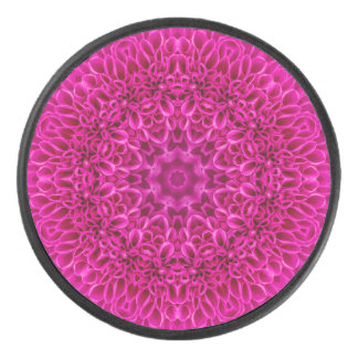 Flower Pattern  Hockey Puck