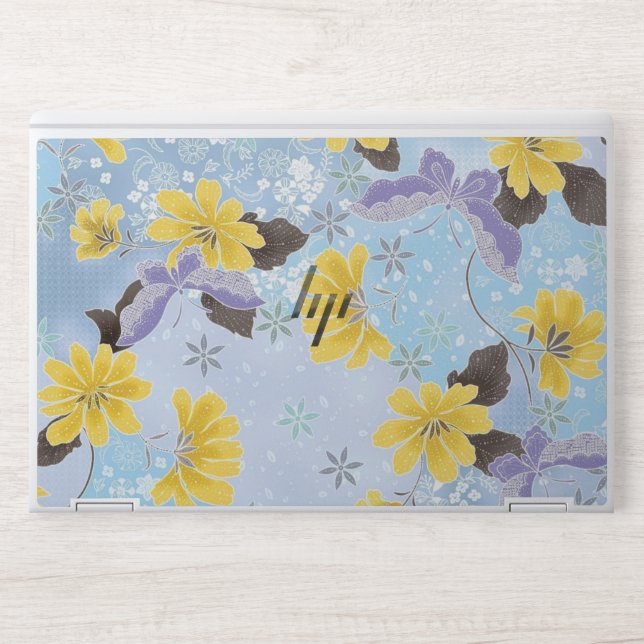 Flower Pattern HP EliteBook X360 1030 G2 Laptop Skin (Front)