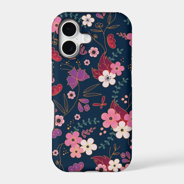 Flower pattern iphone case (Back)