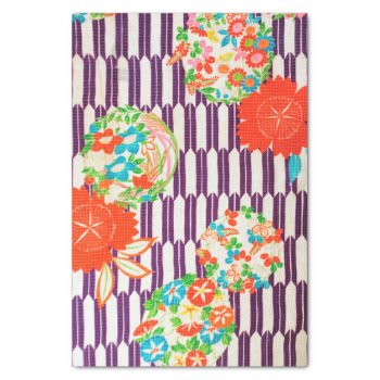 Flower Pattern  Japanese Design Tissue Paper by Wagaraya at Zazzle