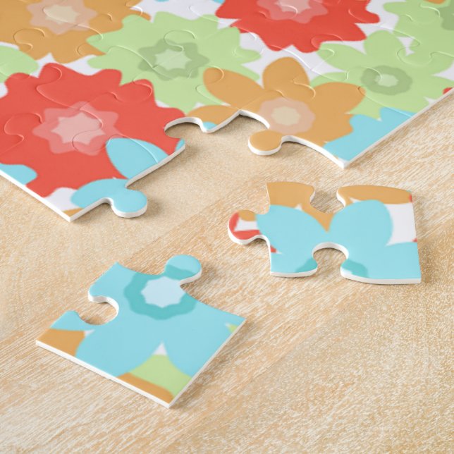 FLOWER PATTERN JIGSAW PUZZLE (Side)