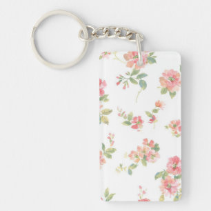 Flower pattern keychain