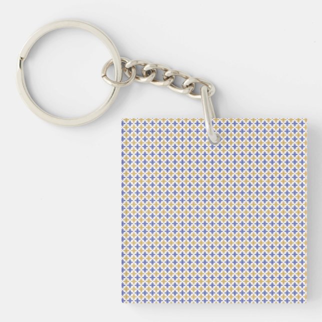 Flower Pattern Keychain (Front)