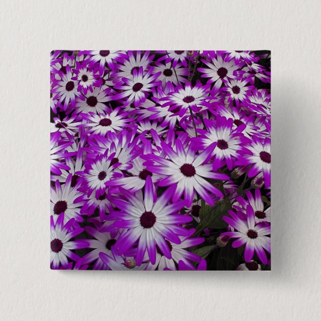 Flower pattern, Kuekenhof Gardens, Lisse, Button (Front)