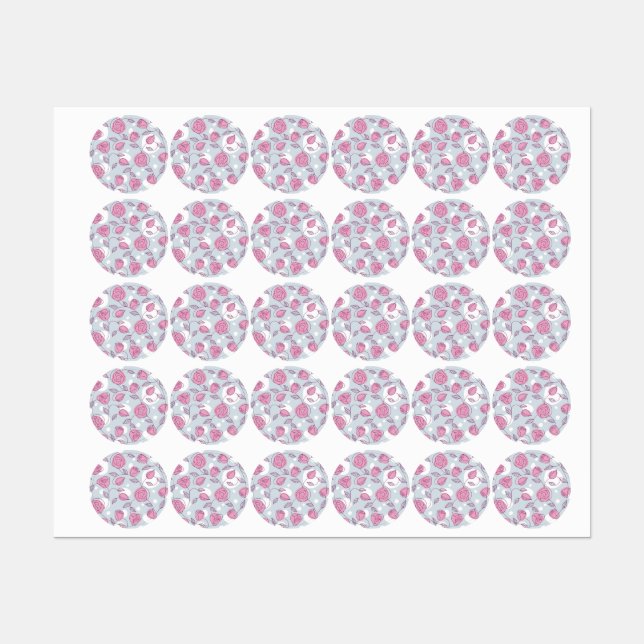 Flower pattern labels (Sheet)