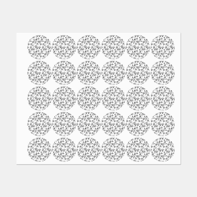 Flower pattern labels (Sheet)