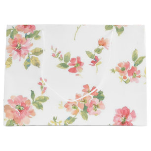 Flower pattern large gift bag
