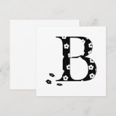Flower Pattern Letter B (Front/Back)