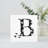 Flower Pattern Letter B (Standing Front)
