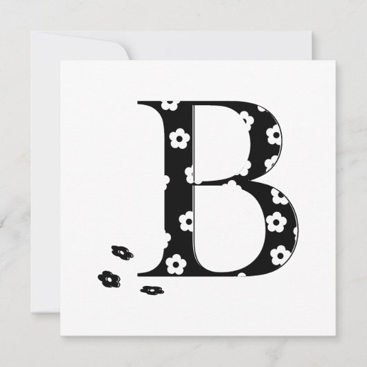 Flower Pattern Letter B (Front)
