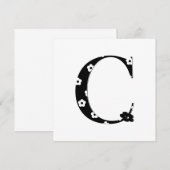 Flower Pattern Letter C (Front/Back)