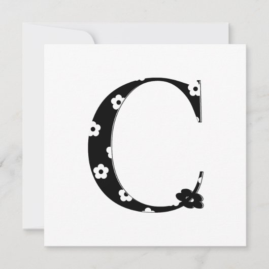 Flower Pattern Letter C (Front)