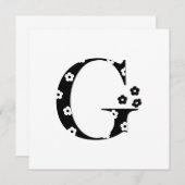Flower Pattern Letter G (Front/Back)