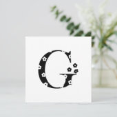 Flower Pattern Letter G (Standing Front)