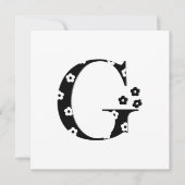 Flower Pattern Letter G (Front)