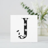 Flower Pattern Letter J (Standing Front)