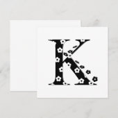 Flower Pattern Letter K (Front/Back)