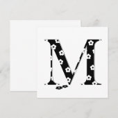 Flower Pattern Letter M (Front/Back)