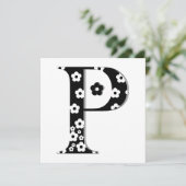 Flower Pattern Letter P (Standing Front)
