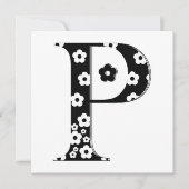 Flower Pattern Letter P (Front)