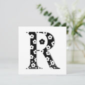 Flower Pattern Letter R (Standing Front)