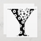 Flower Pattern Letter Y (Front/Back)