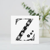 Flower Pattern Letter Z (Standing Front)