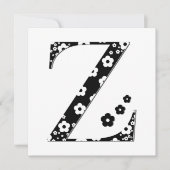 Flower Pattern Letter Z (Front)