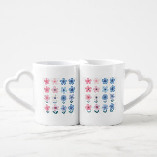 flower pattern Lovers' mug