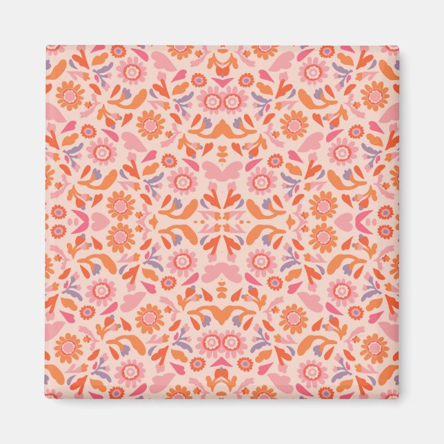 Flower pattern magnet (Front)