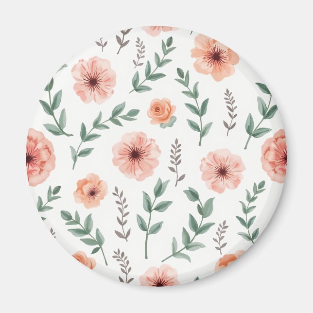 Flower pattern Magnet (Front)