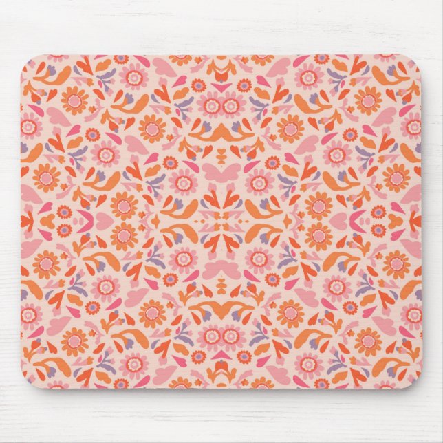 Flower pattern mouse pad (Front)