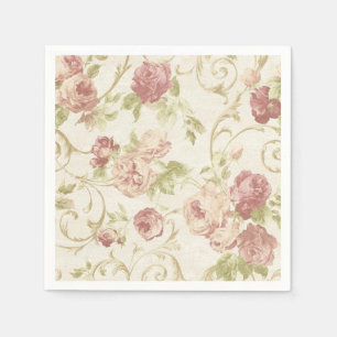 Flower pattern napkins