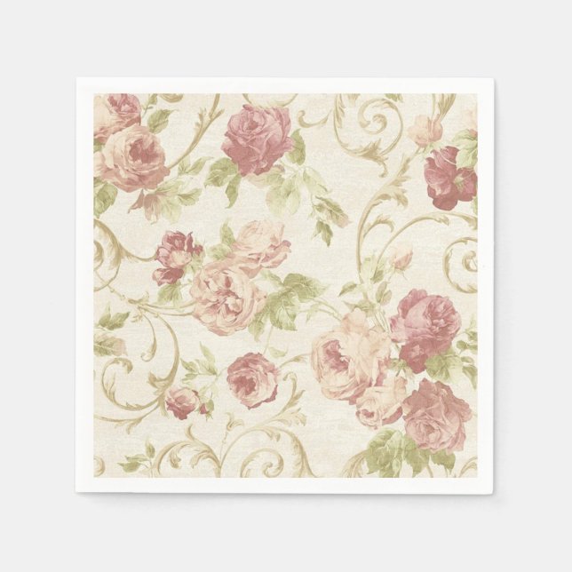 Flower pattern napkins (Front)