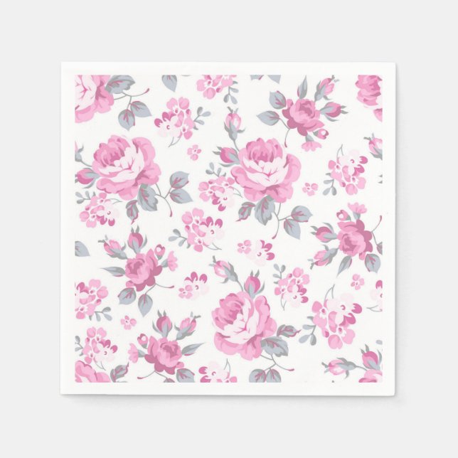 Flower pattern napkins (Front)