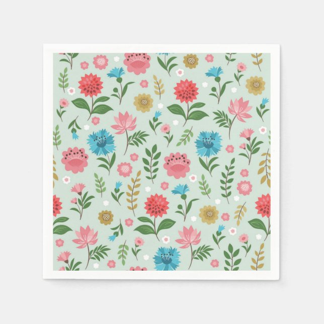 Flower pattern napkins (Front)