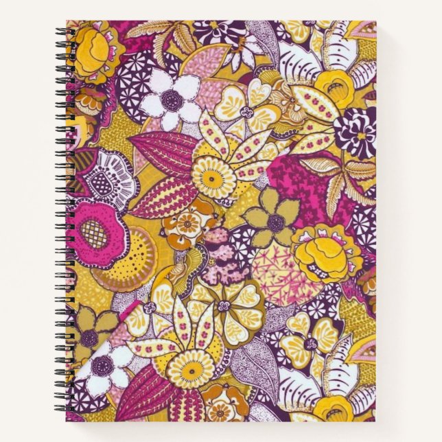 Flower pattern notebook (Front)