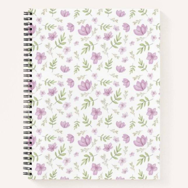 Flower pattern notebook (Front)