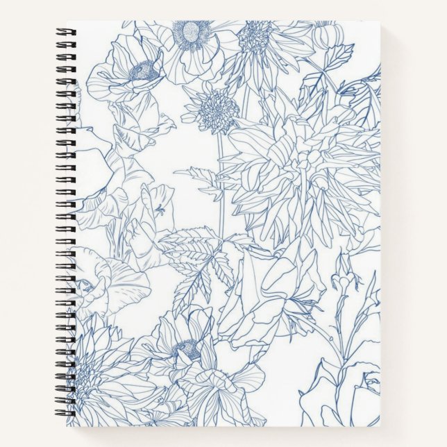 Flower pattern notebook (Front)