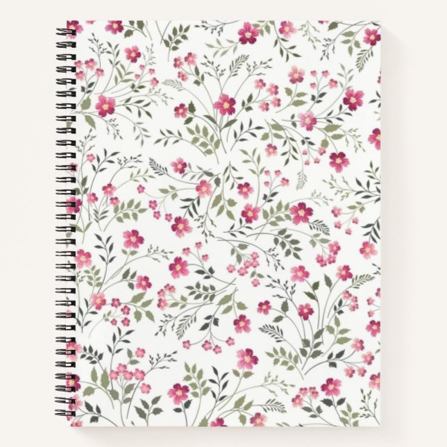 Flower pattern notebook (Front)