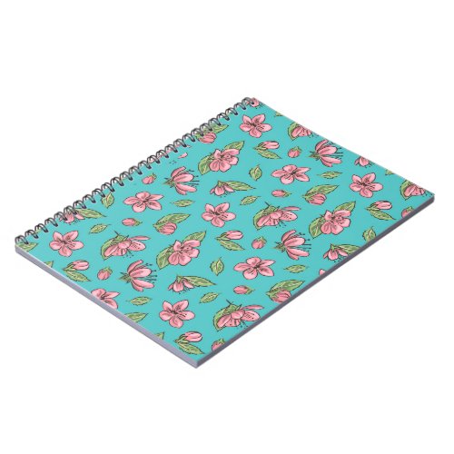 Flower pattern notebook