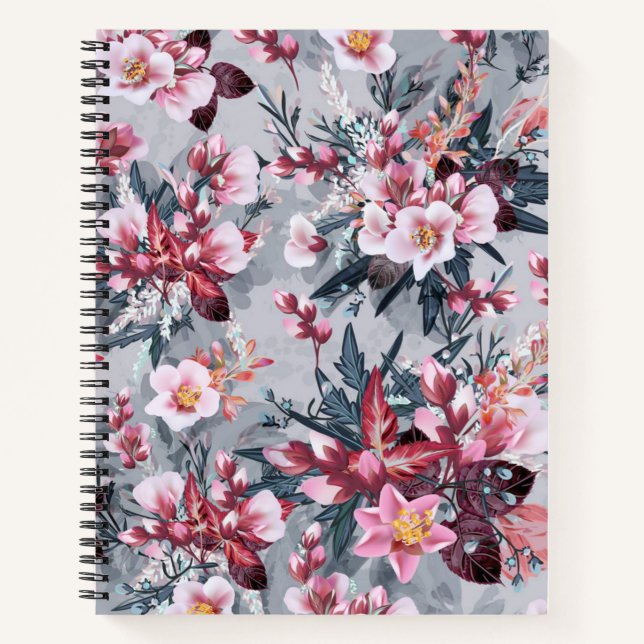 Flower pattern notebook (Front)