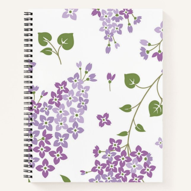 Flower pattern notebook (Front)