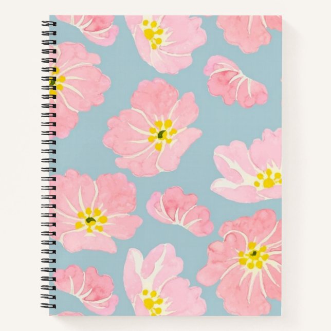 Flower pattern notebook (Front)