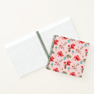 Flower Pattern Notes Notebook