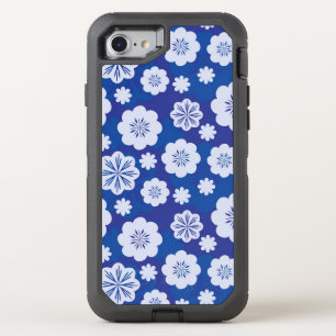 flower pattern OtterBox defender iPhone SE/8/7 case